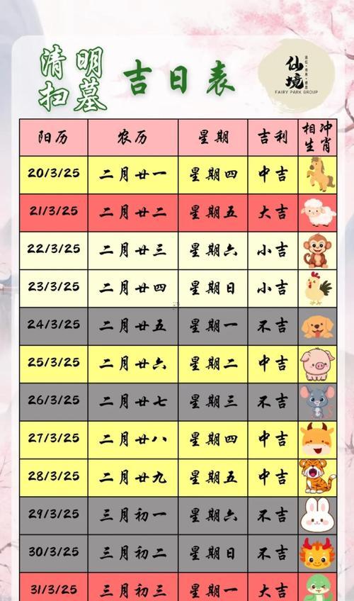 10月掃墓吉日查詢(xún)2025年