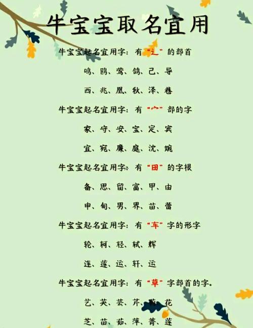 牛寶寶起名大全